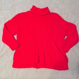 Aerie Red Turtle Neck Sweater